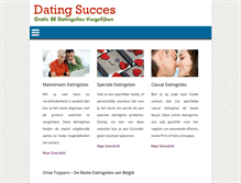 Tablet Screenshot of datingsucces.be